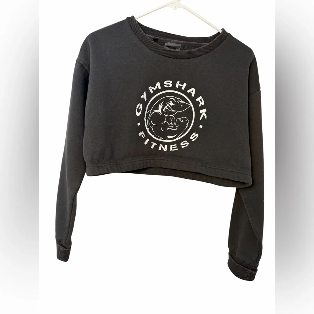 Gymshark Legacy Cropped Crewneck Size Medium - Picture 2 of 11